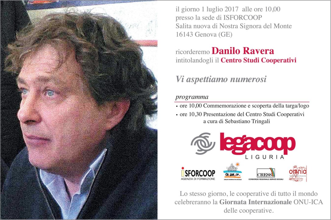 Nasce il  Centro Studi Cooperativo intitolato a Danilo Ravera